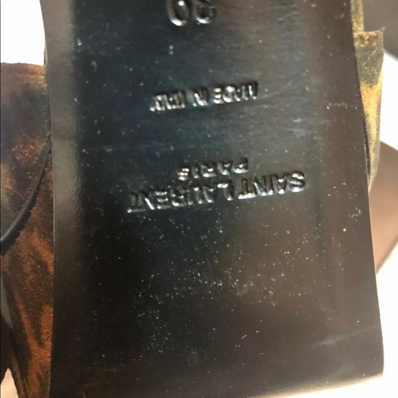 Saint Laurent Leopard platform sandals 39 - Picture 2 of 8